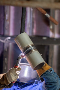 View of the welding procedure qualification and welder test for Pipe