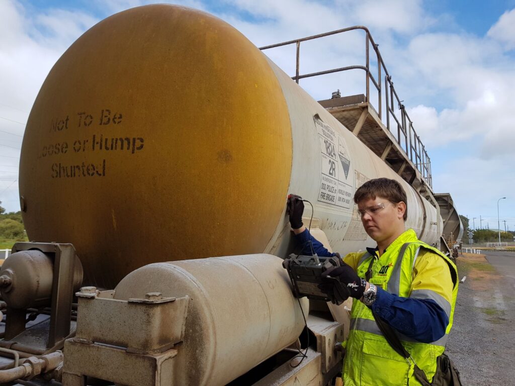 Eddy Current NDT Inspection of a weld without the need to remove paint