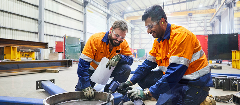 2 ARI staff performing an inspection