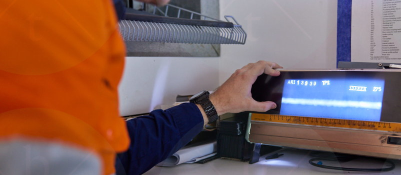 NDT of a weld using RT